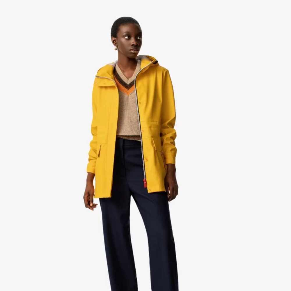 Hunter Women's Yellow Lightweight Waterproof Rain Jacket